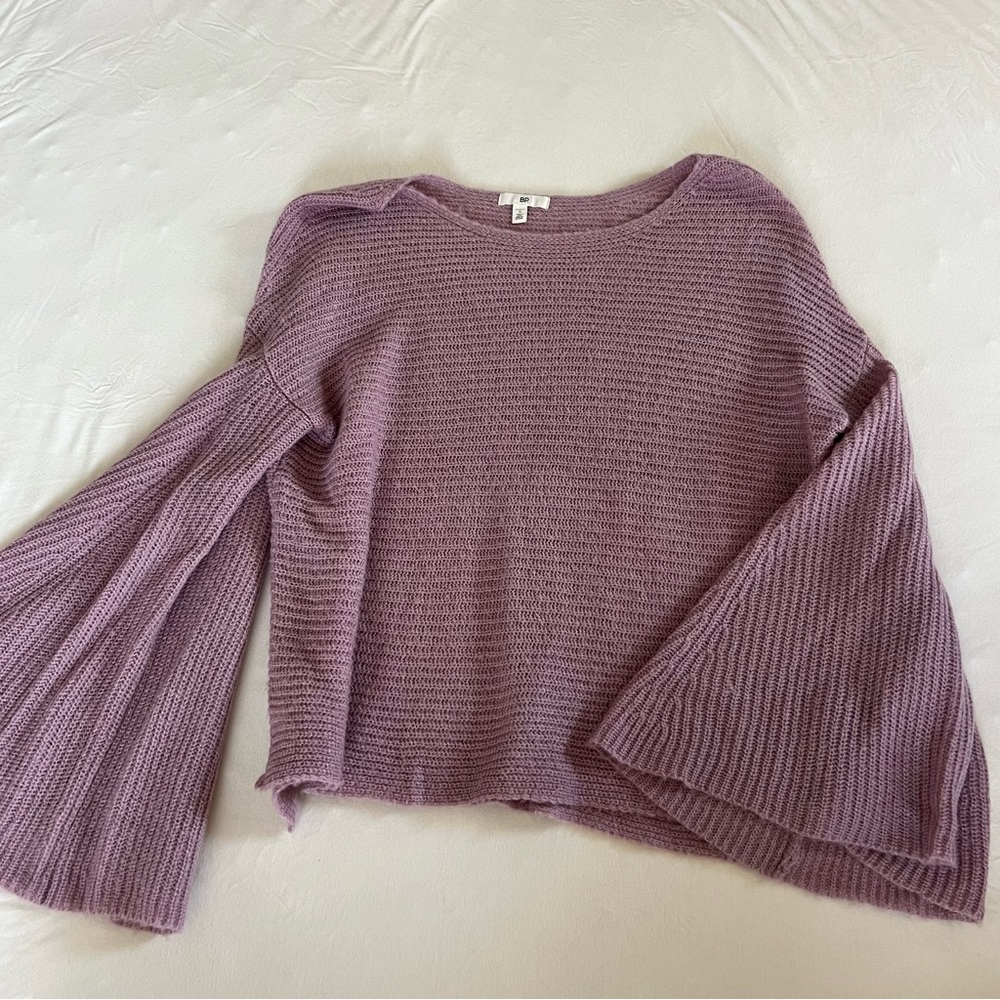 Nordstrom BP lavender sweater bell sleeve